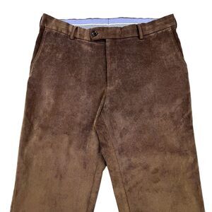 Peter Millar Corduroy Pants Men's 34x31 Brown Superior Soft 5-Pocket Designer